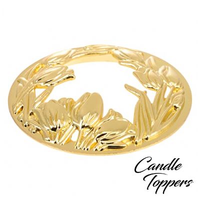 Photo of Flower / Tulip Candle Topper in Gold